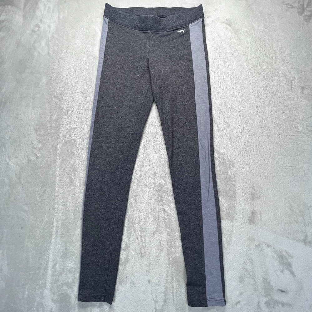 Victoria's Secret PINK Leggings Womens XS Gray Cotton Stretch Training Running